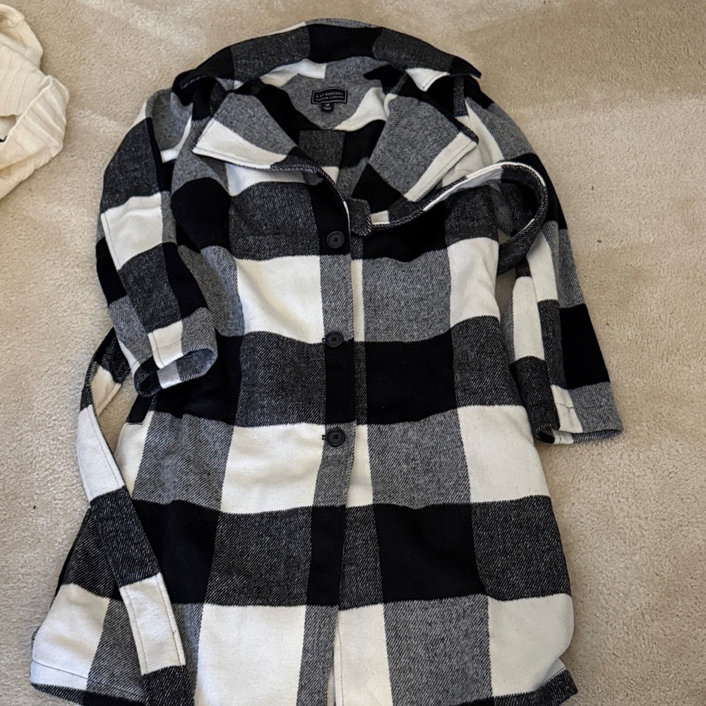 Kathy Ireland Buffalo Plaid Coat
